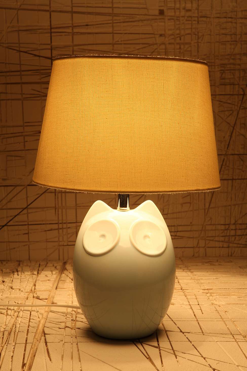 Hector the Owl Blue Lamp EU Plug