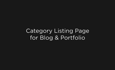 Category Listing Page