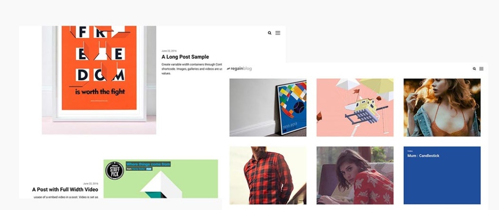 Regain Blog - Free Minimalist WordPress Blog Theme